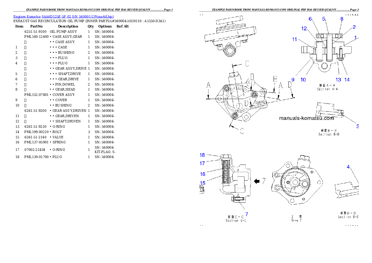 Protected: SAA6D125E-5F-02 S/N 560001-UP Partsbook