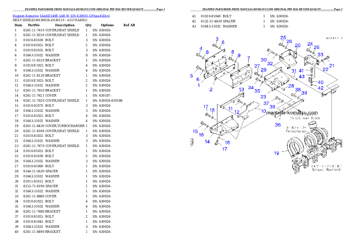 Protected: SAA6D140E-5AR-W S/N 630001-UP Partsbook