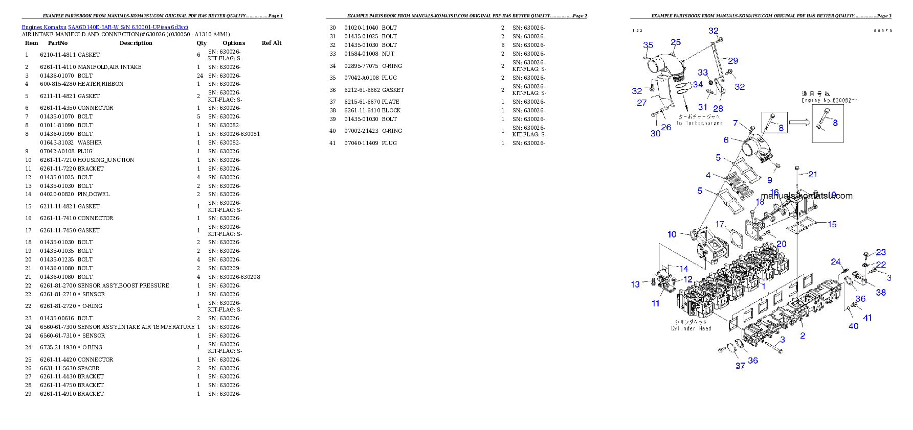 Protected: SAA6D140E-5AR-W S/N 630001-UP Partsbook