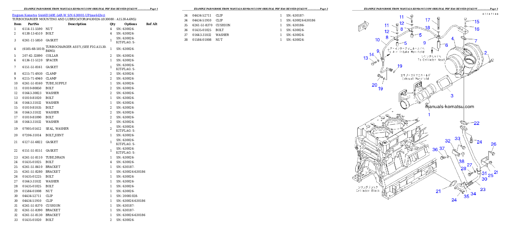 Protected: SAA6D140E-5AR-W S/N 630001-UP Partsbook