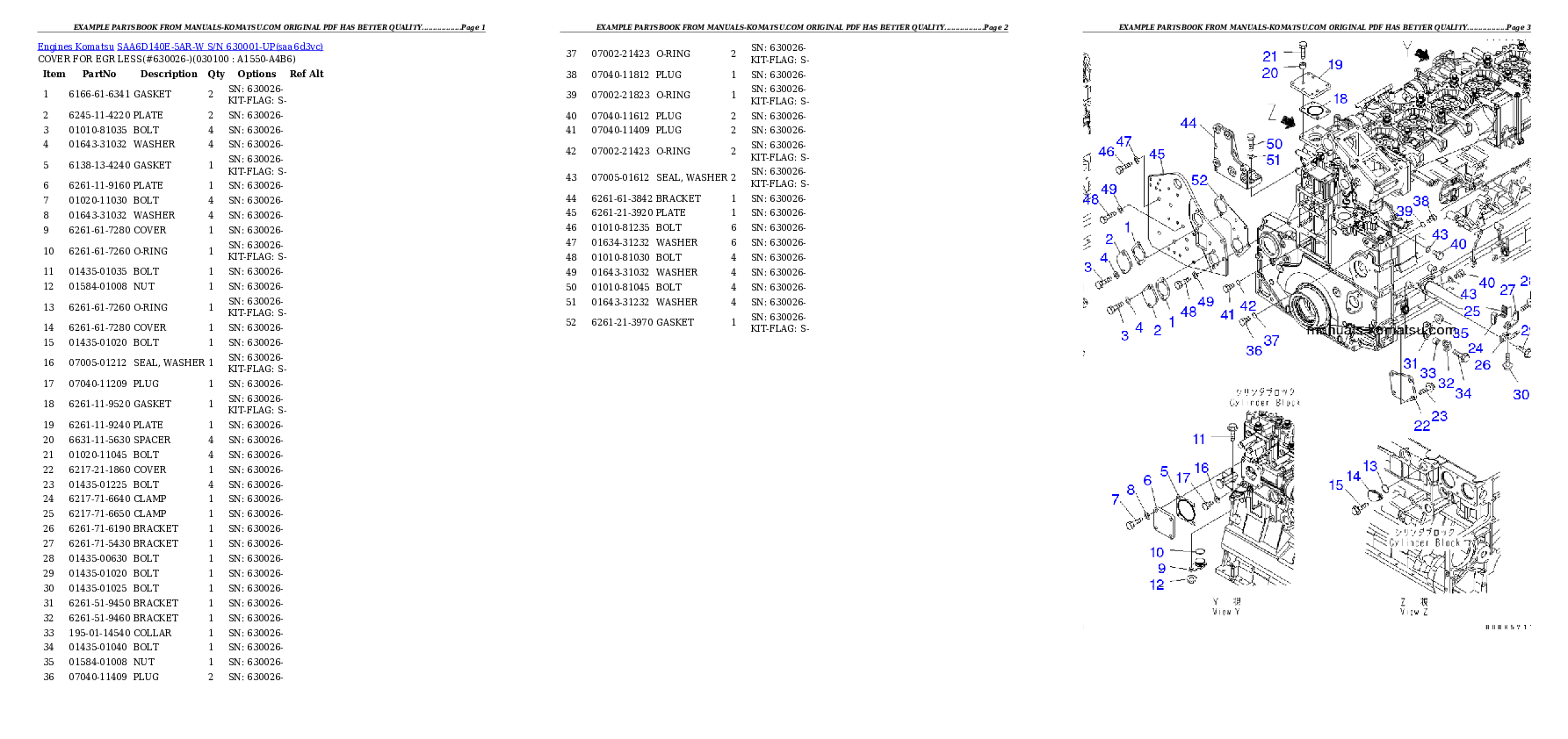 Protected: SAA6D140E-5AR-W S/N 630001-UP Partsbook
