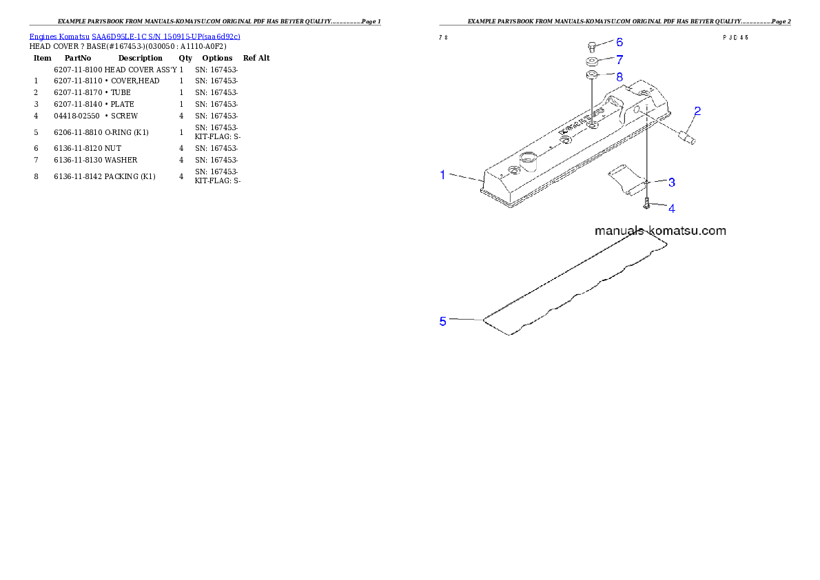 Protected: SAA6D95LE-1C S/N 150915-UP Partsbook