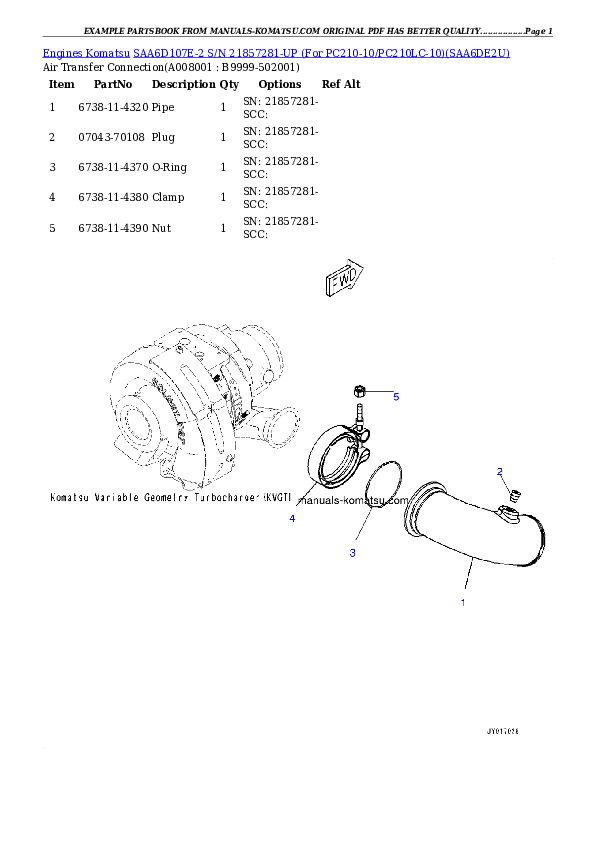 Protected: SAA6D107E-2 S/N 21857281-UP (For PC210-10/PC210LC-10) Partsbook