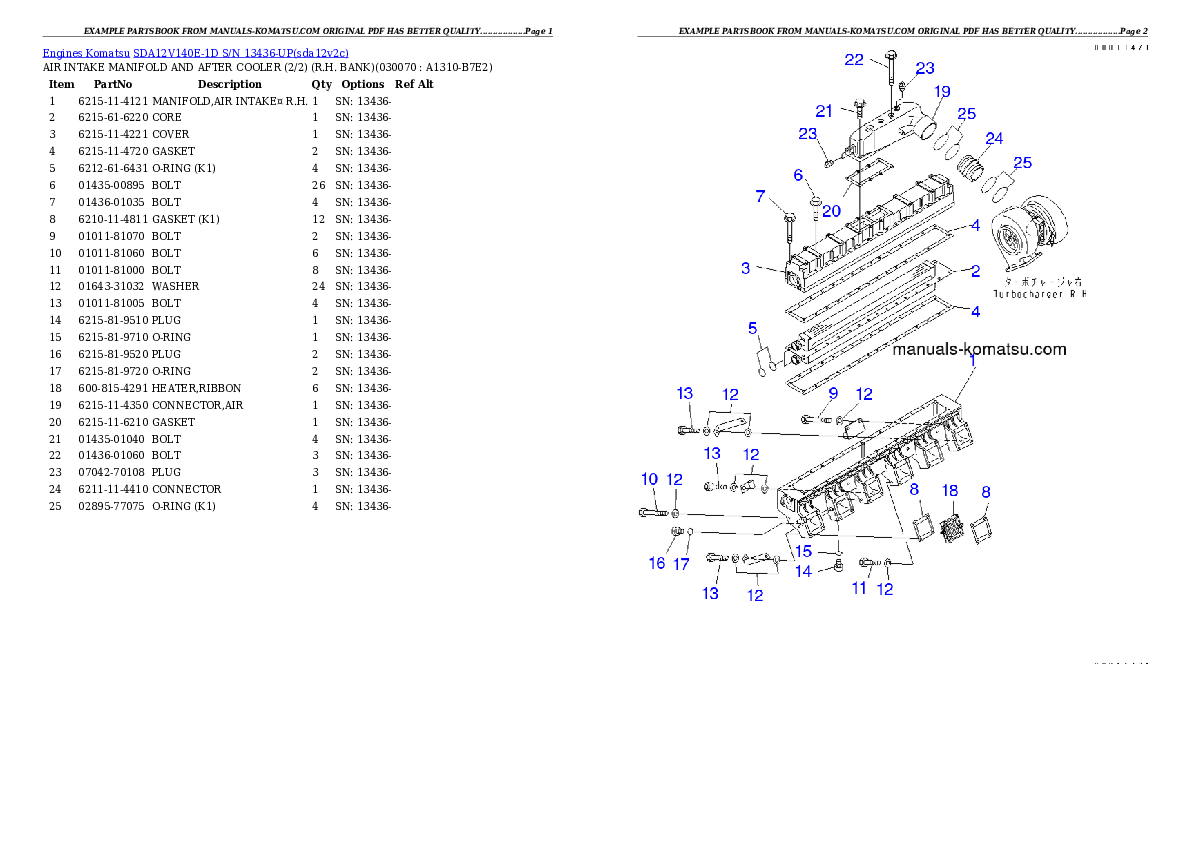 Protected: SDA12V140E-1D S/N 13436-UP Partsbook