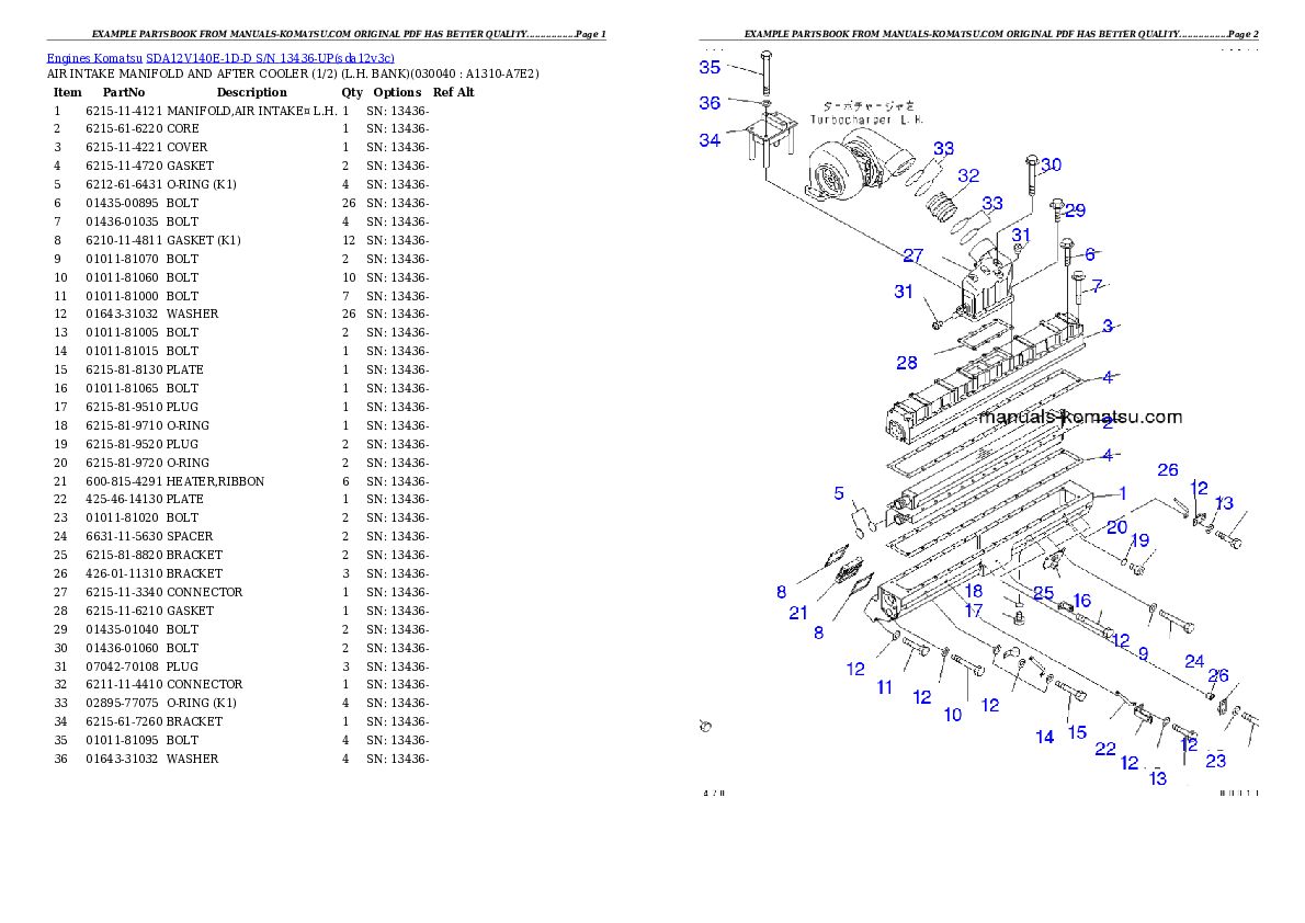 Protected: SDA12V140E-1D-D S/N 13436-UP Partsbook