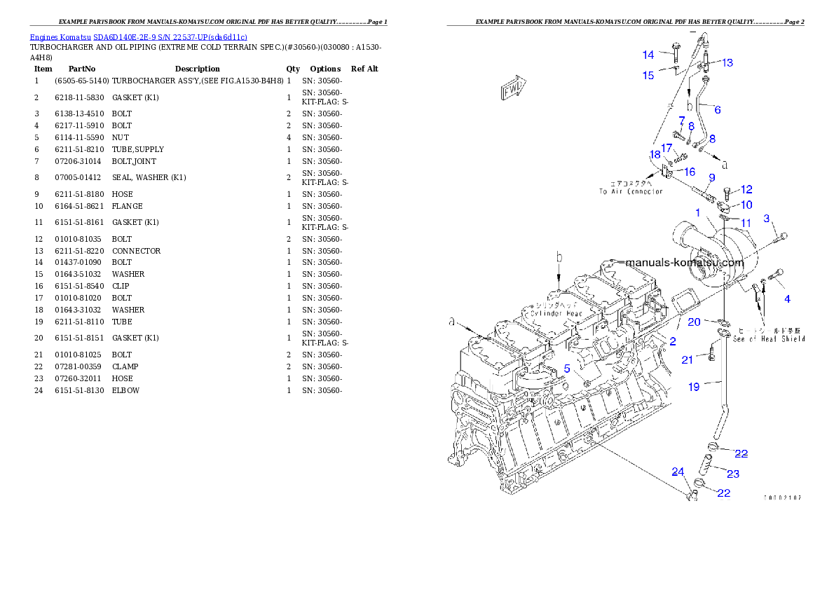 Protected: SDA6D140E-2E-9 S/N 22537-UP Partsbook