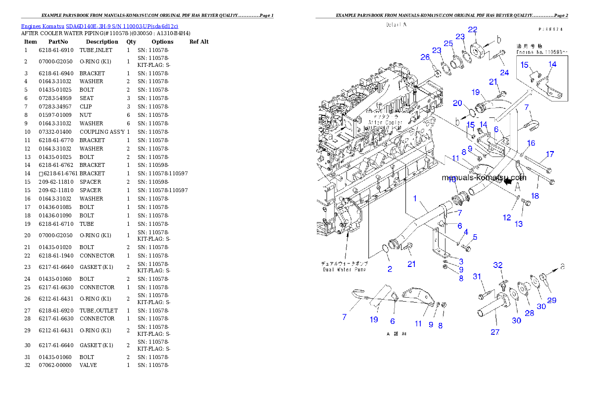 Protected: SDA6D140E-3H-9 S/N 110003-UP Partsbook