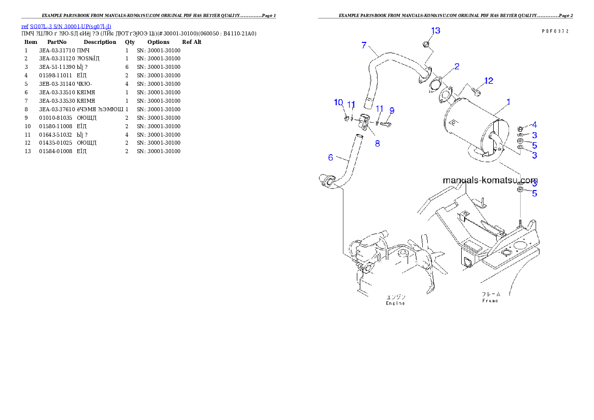 Protected: SG07L-3 S/N 30001-UP Partsbook