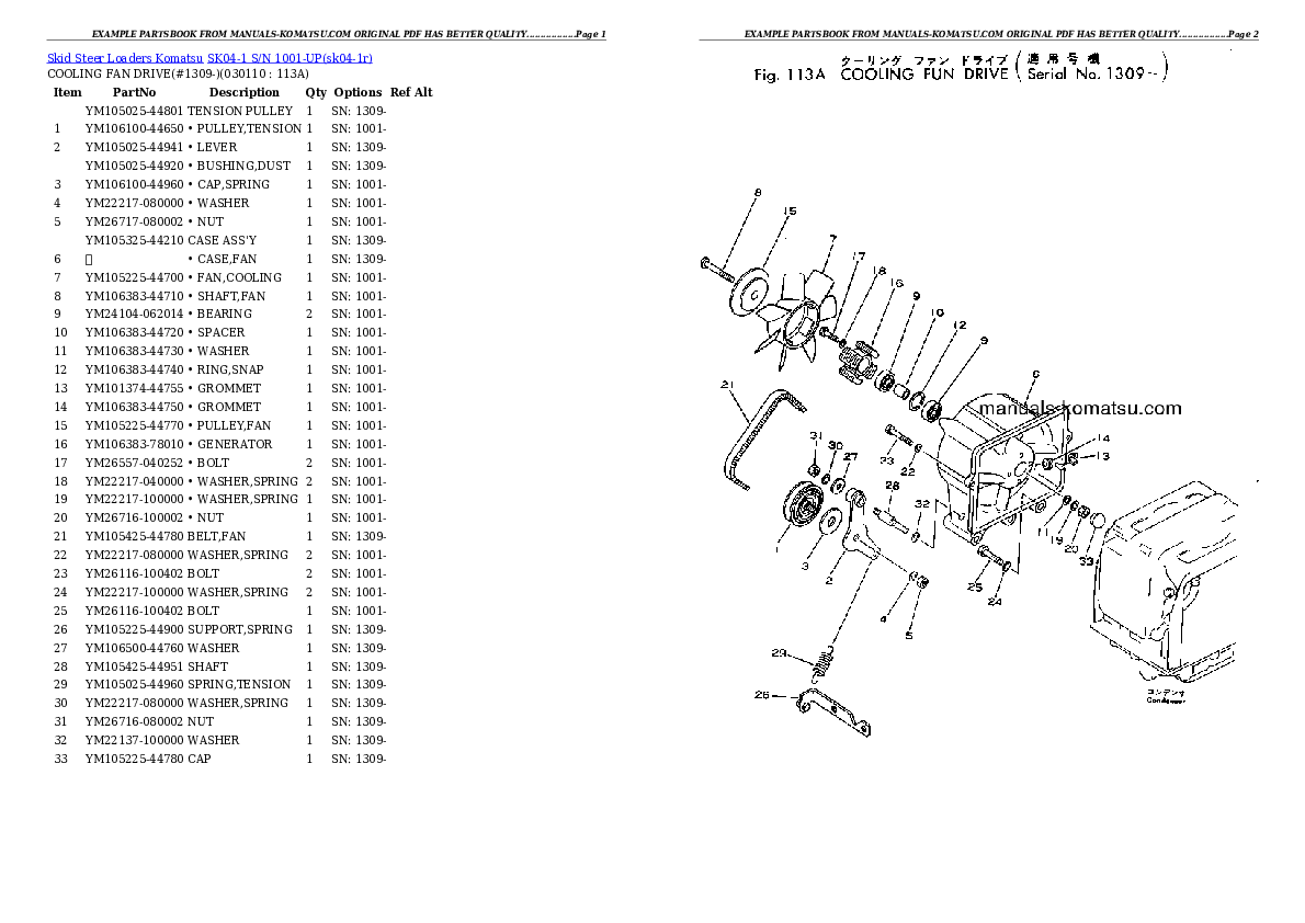 Protected: SK04-1 S/N 1001-UP Partsbook