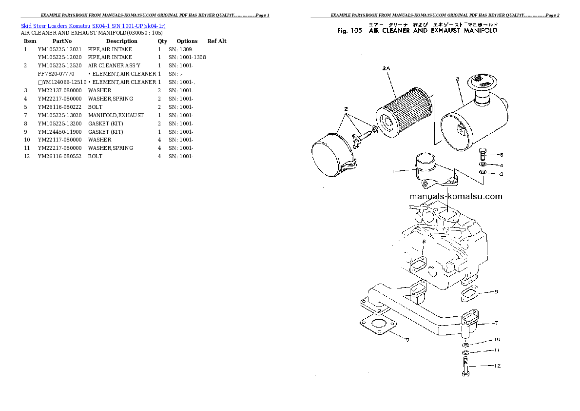 Protected: SK04-1 S/N 1001-UP Partsbook