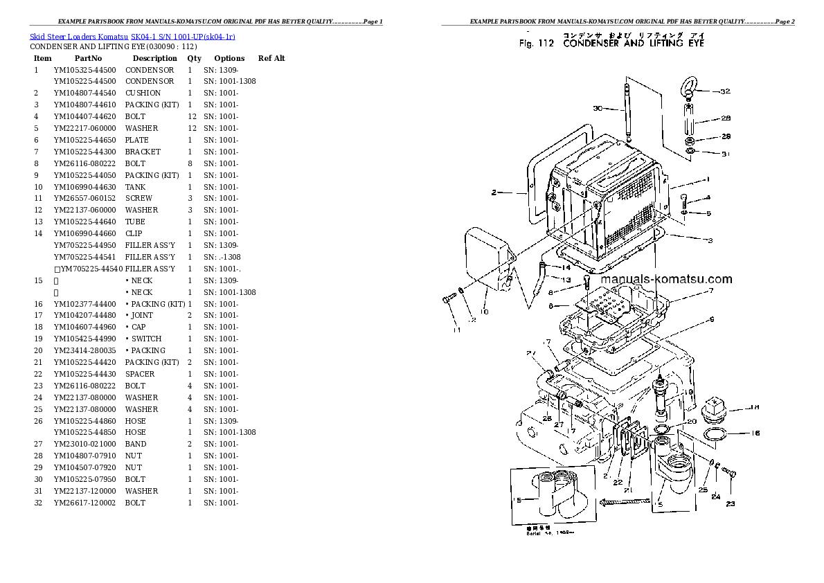 Protected: SK04-1 S/N 1001-UP Partsbook