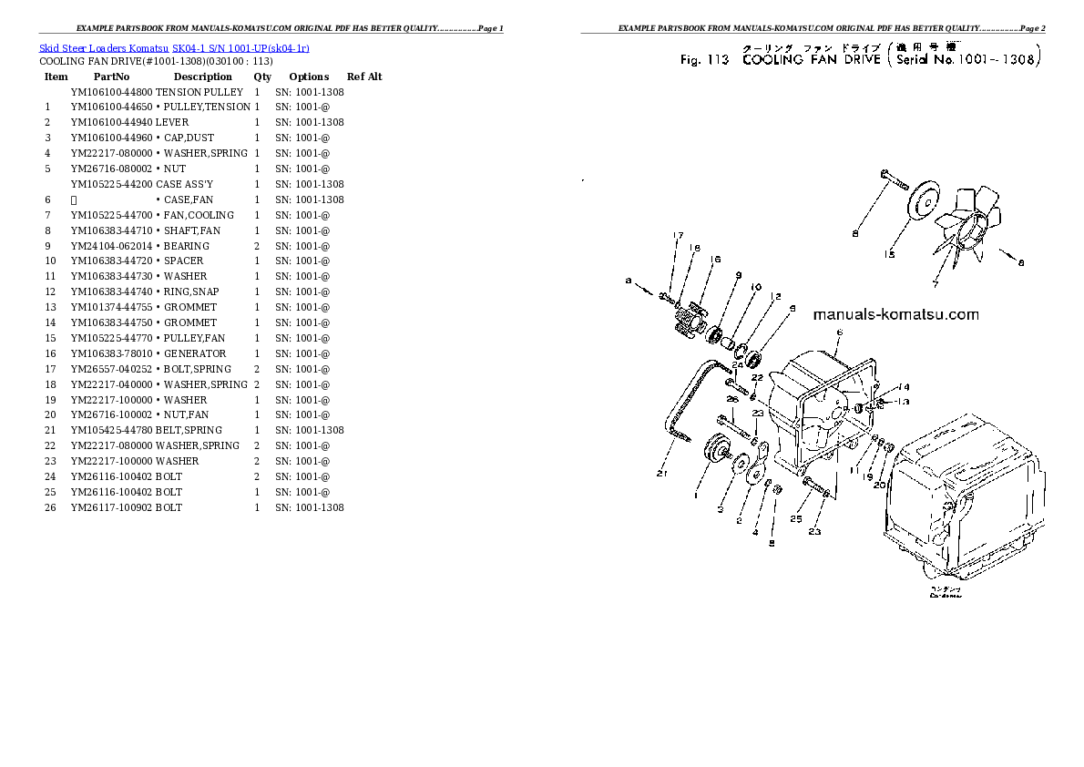 Protected: SK04-1 S/N 1001-UP Partsbook