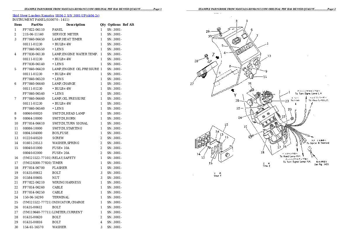 Protected: SK04-2 S/N 3001-UP Partsbook