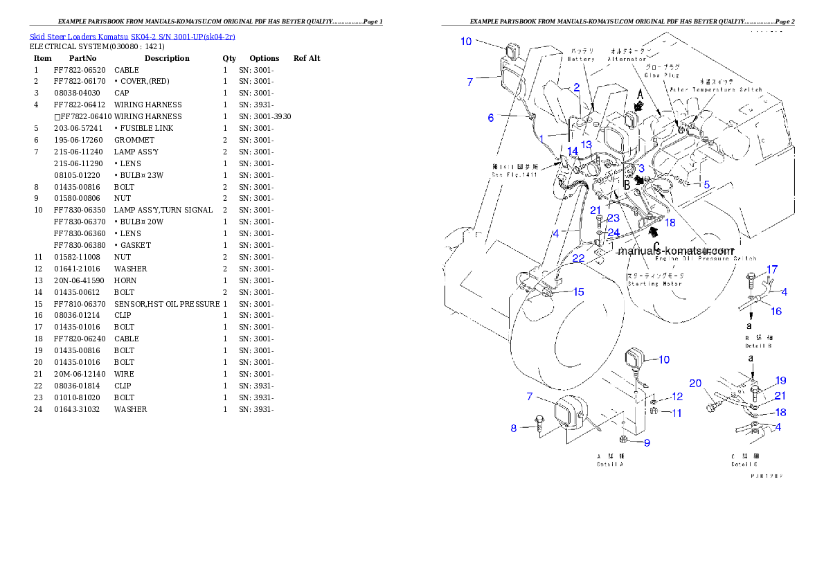 Protected: SK04-2 S/N 3001-UP Partsbook