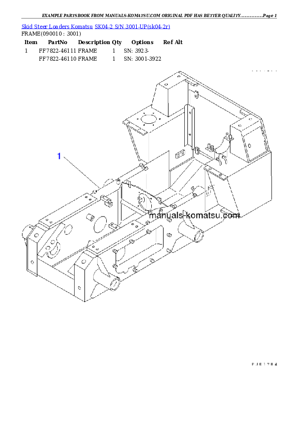 Protected: SK04-2 S/N 3001-UP Partsbook