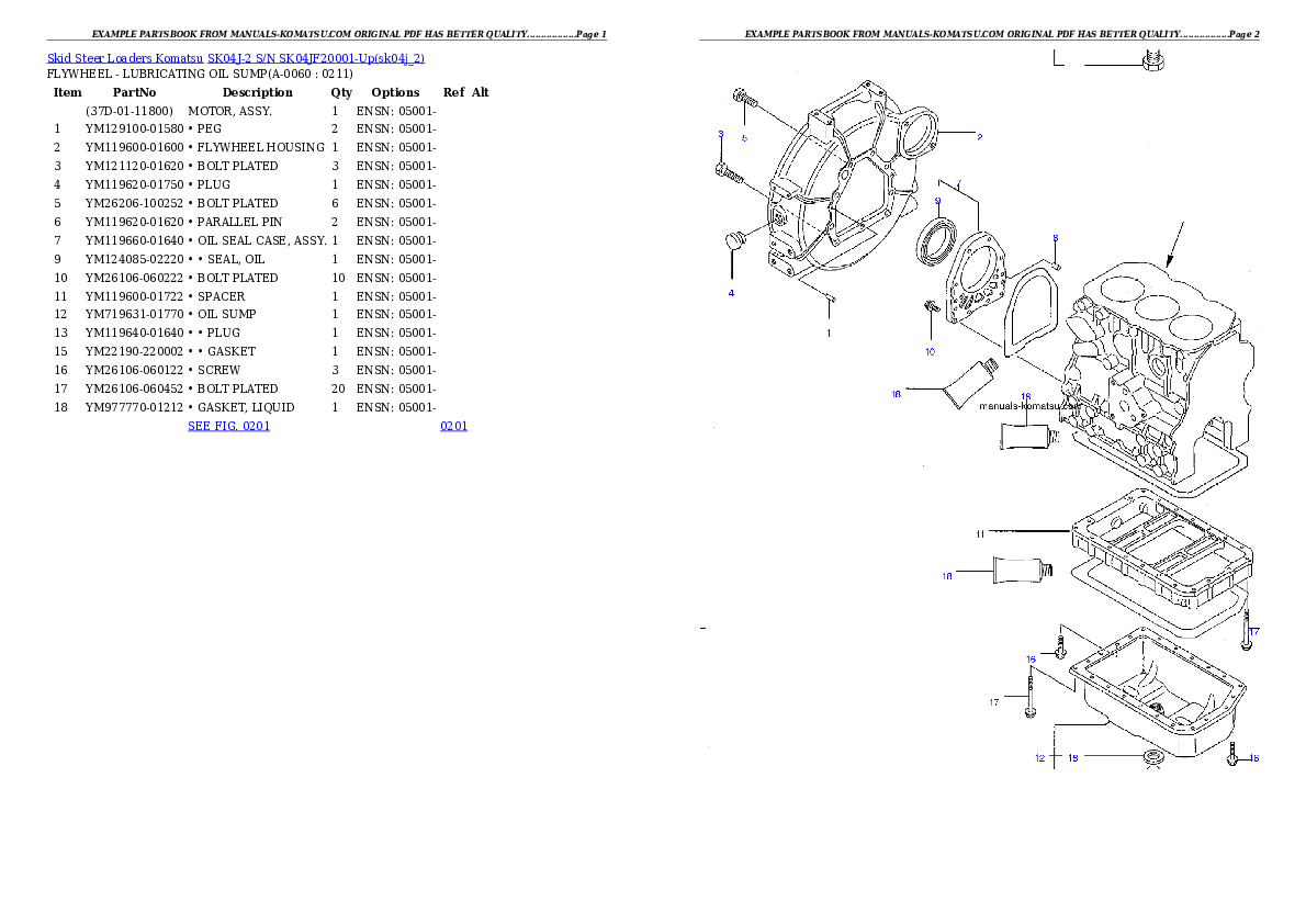Protected: SK04J-2 S/N SK04JF20001-Up Partsbook