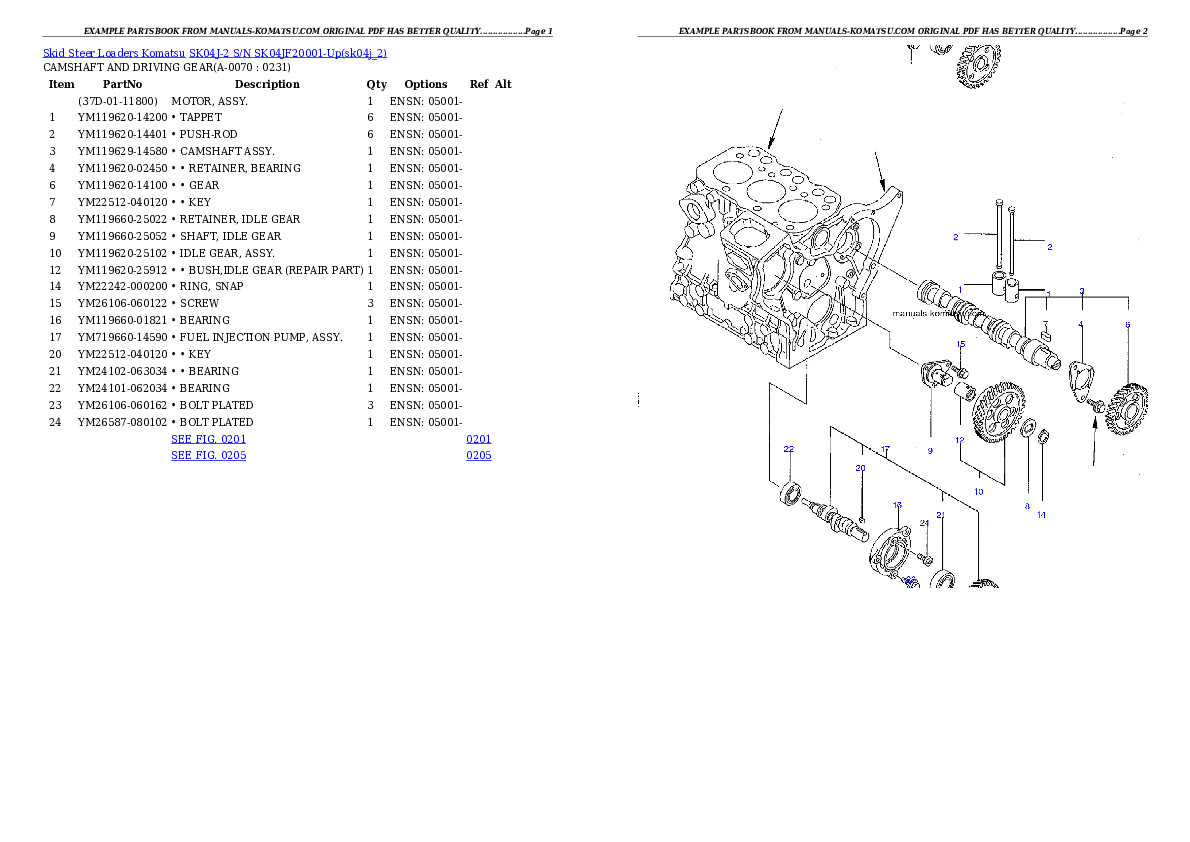 Protected: SK04J-2 S/N SK04JF20001-Up Partsbook