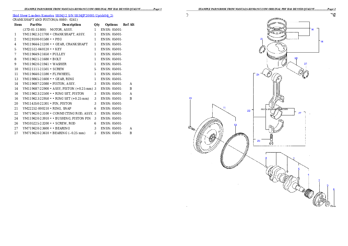 Protected: SK04J-2 S/N SK04JF20001-Up Partsbook