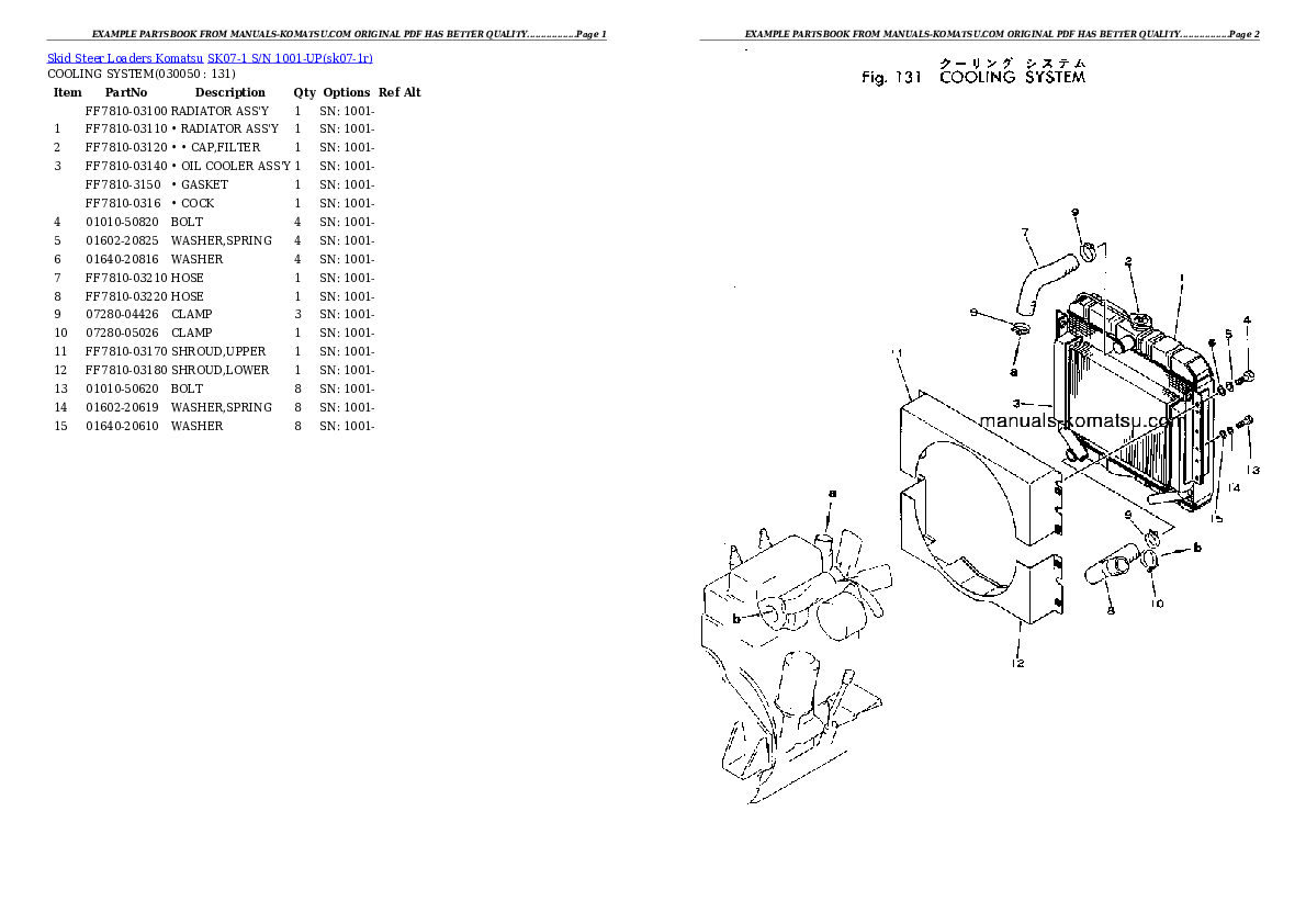 Protected: SK07-1 S/N 1001-UP Partsbook