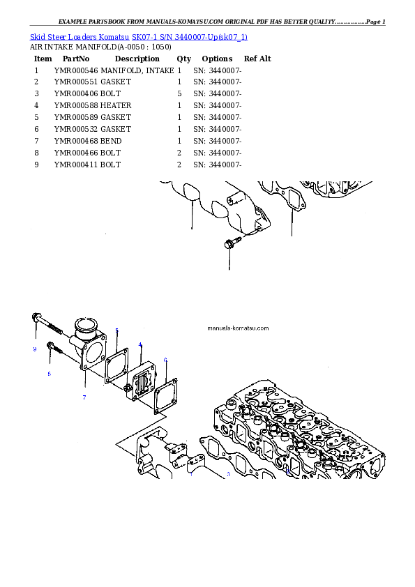 Protected: SK07-1 S/N 3440007-Up Partsbook