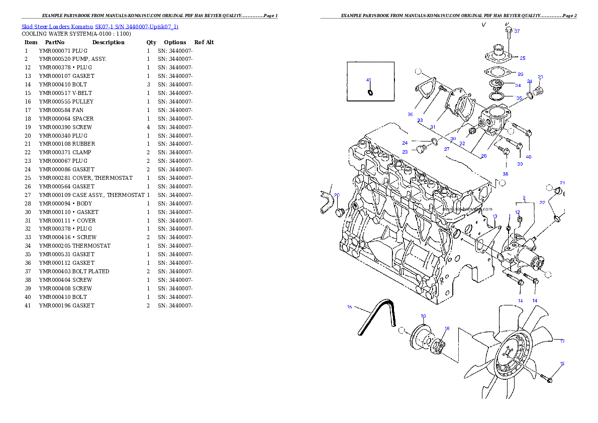 Protected: SK07-1 S/N 3440007-Up Partsbook