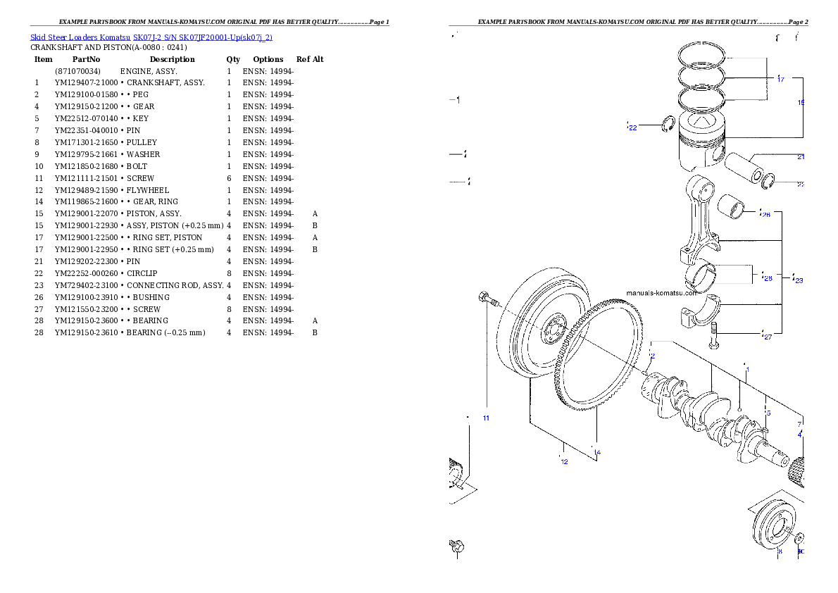 Protected: SK07J-2 S/N SK07JF20001-Up Partsbook