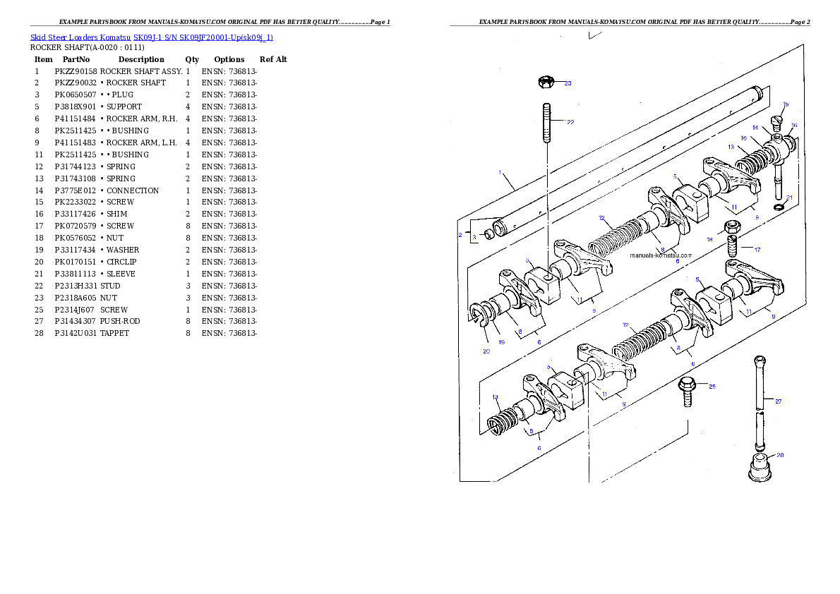 SK09J-1 S/N SK09JF20001-Up Partsbook