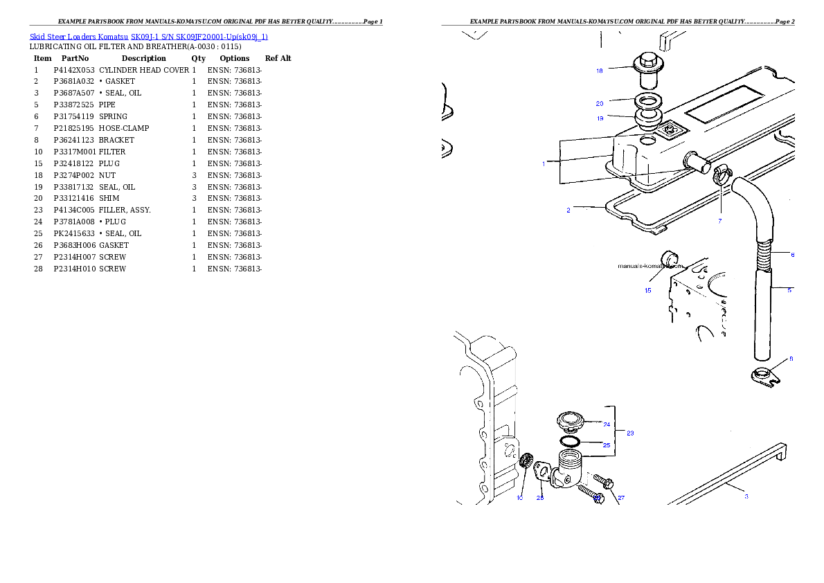 SK09J-1 S/N SK09JF20001-Up Partsbook