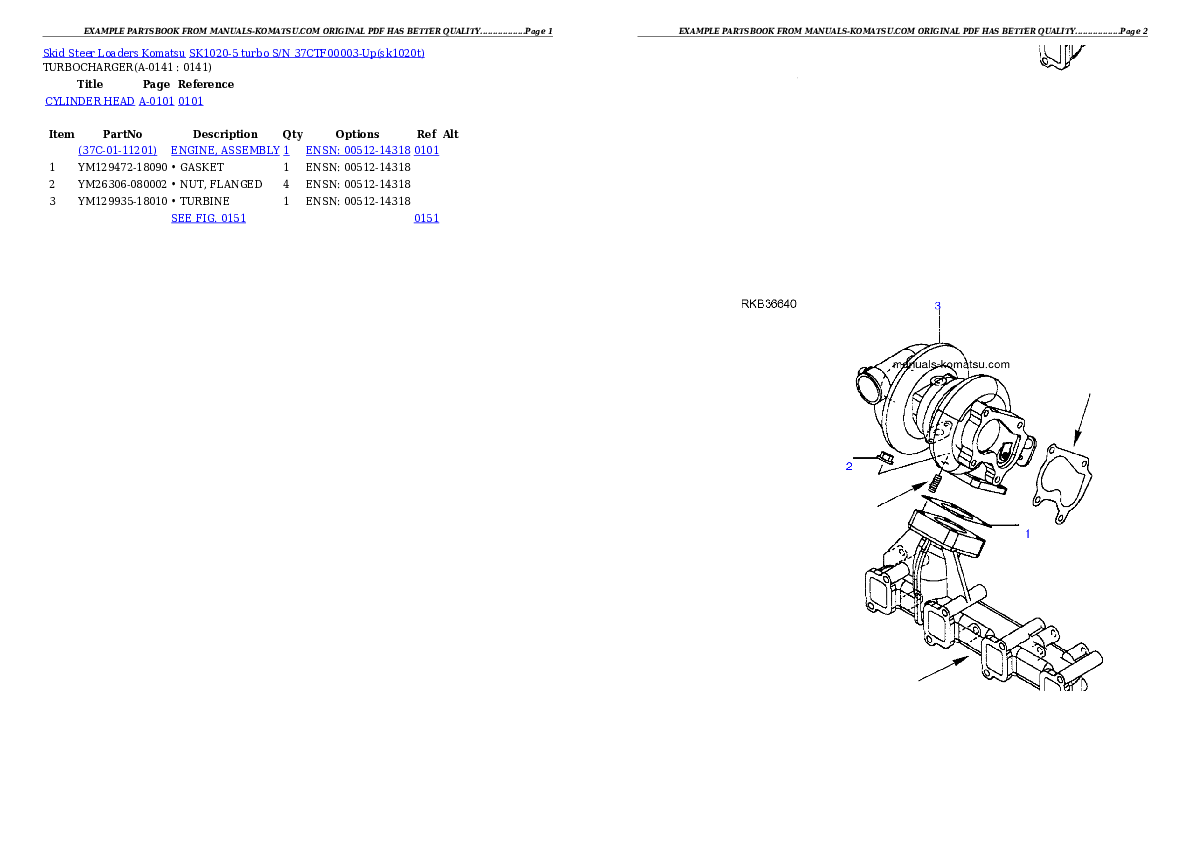 Protected: SK1020-5 turbo S/N 37CTF00003-Up Partsbook