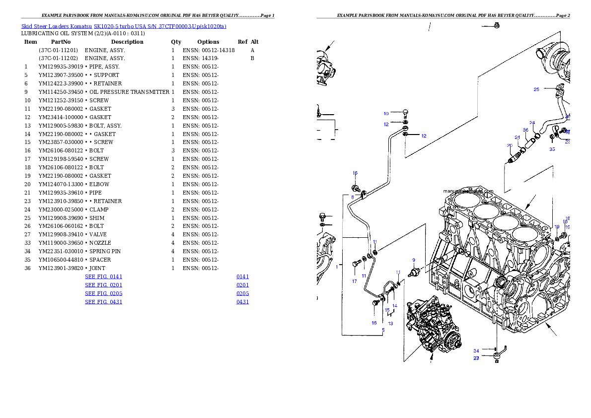 Protected: SK1020-5 turbo USA S/N 37CTF00003-Up Partsbook