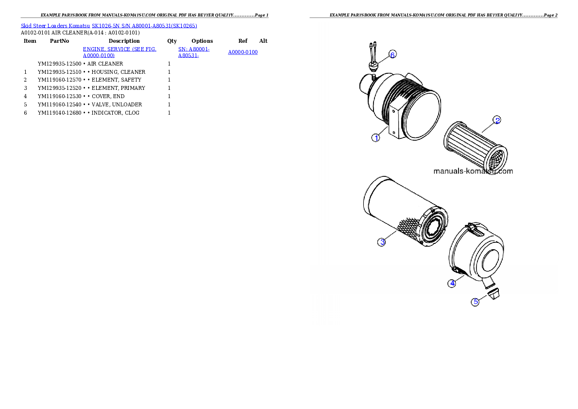 Protected: SK1026-5N S/N A80001-A80531 Partsbook