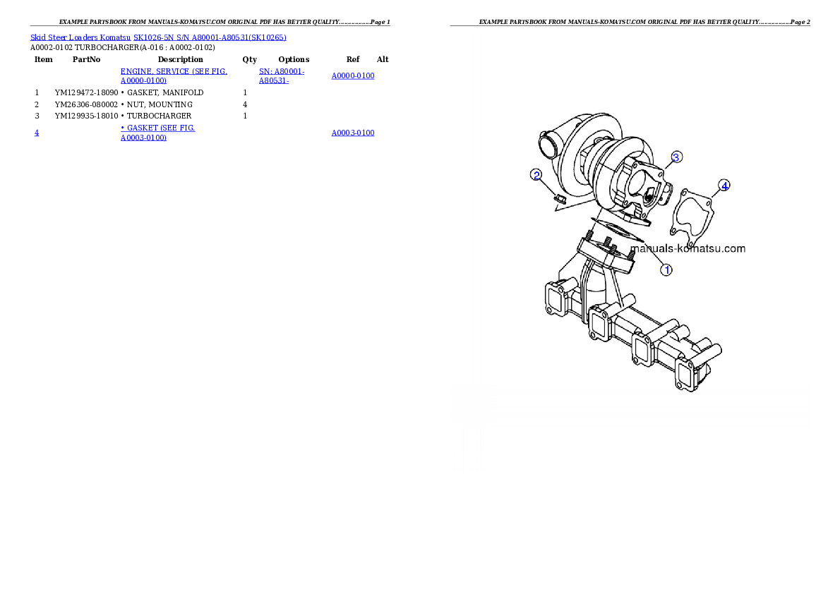 Protected: SK1026-5N S/N A80001-A80531 Partsbook