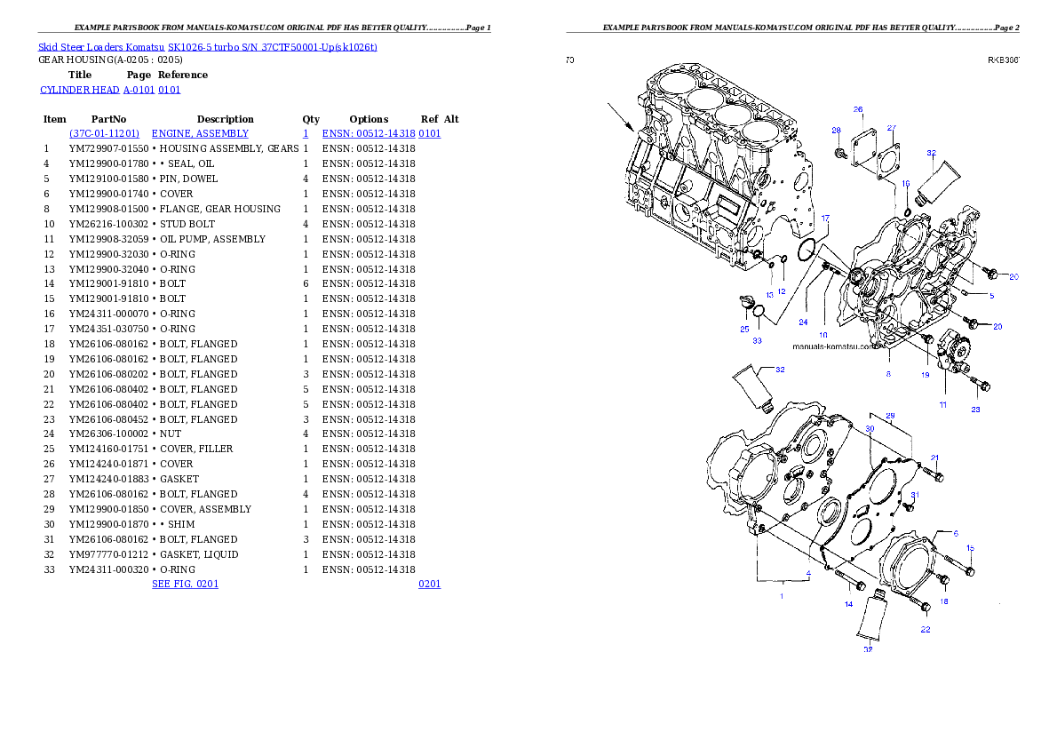Protected: SK1026-5 turbo S/N 37CTF50001-Up Partsbook