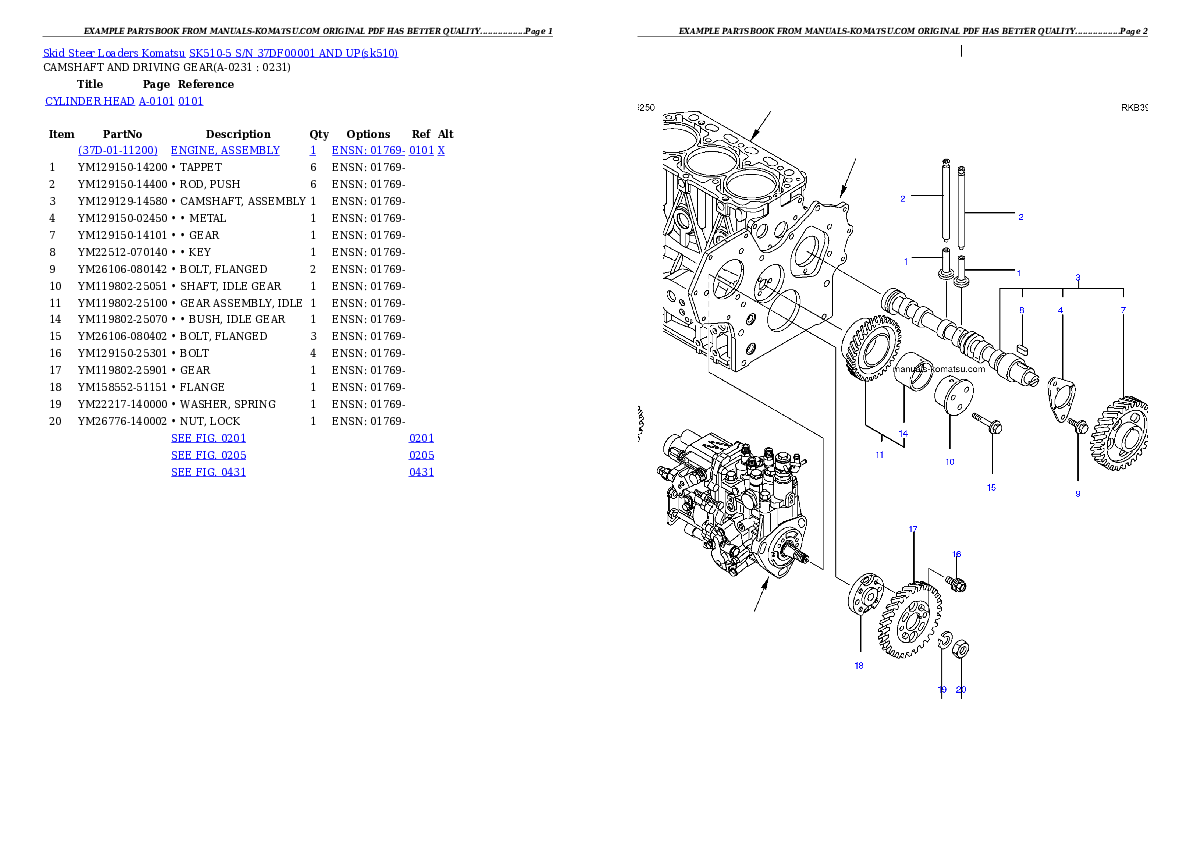 Protected: SK510-5 S/N 37DF00001-Up Partsbook