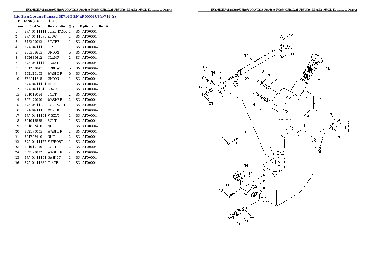 Protected: SK714-5 S/N AF00004-UP Partsbook