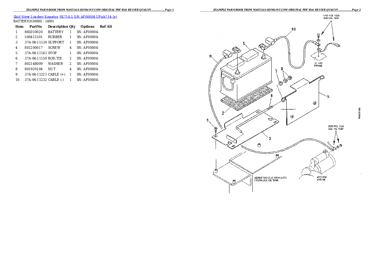 Protected: SK714-5 S/N AF00004-UP Partsbook