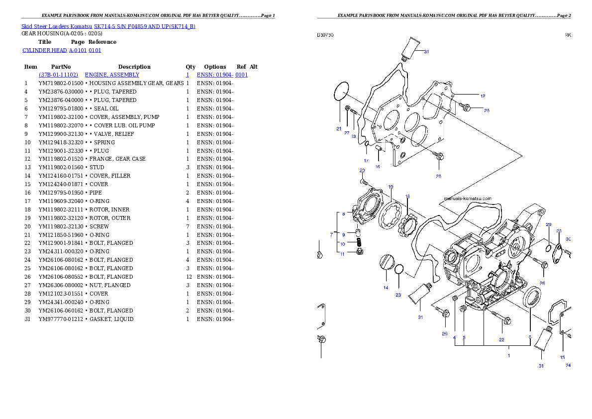 Protected: SK714-5 S/N F04859 AND UP Partsbook