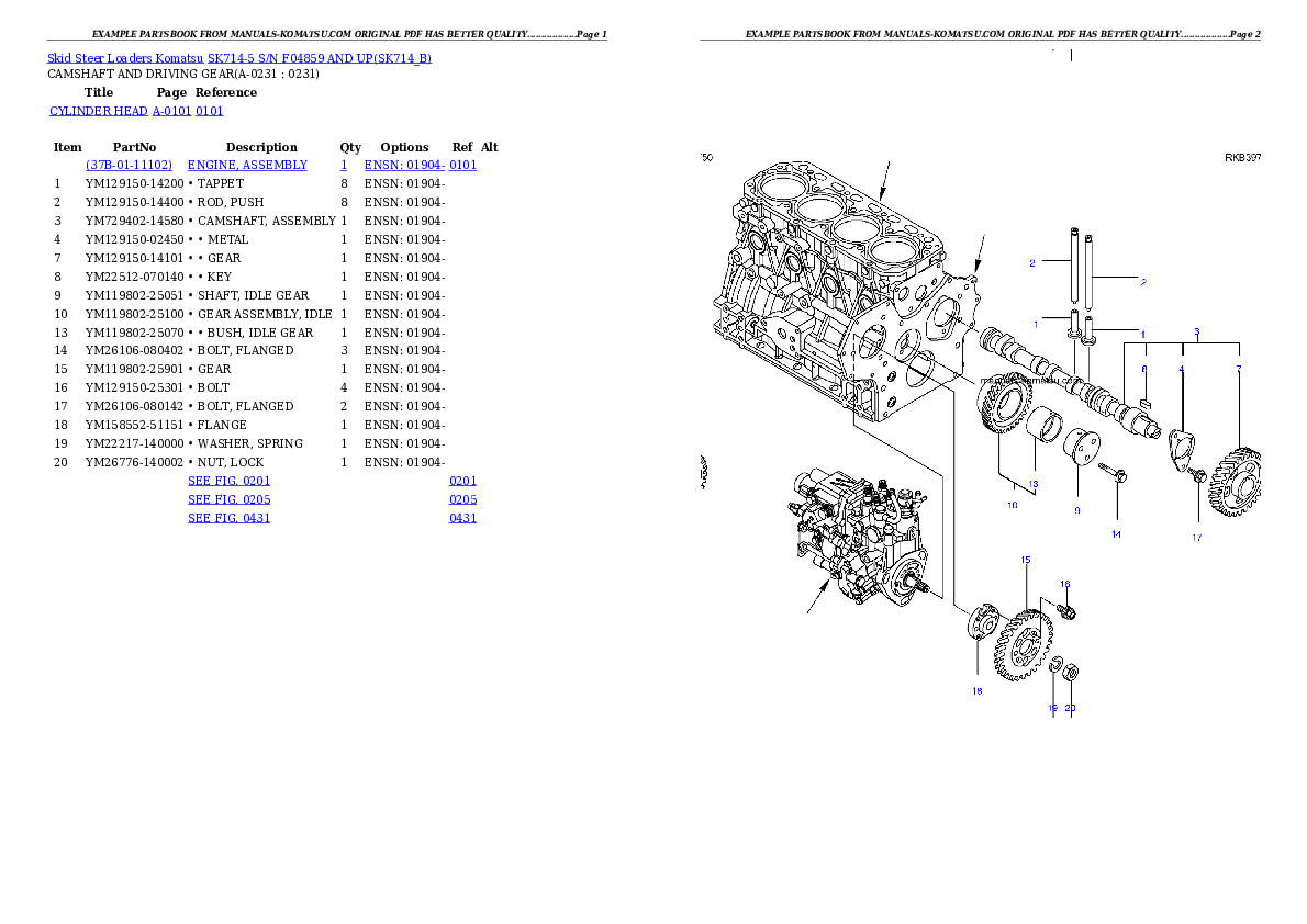 Protected: SK714-5 S/N F04859 AND UP Partsbook