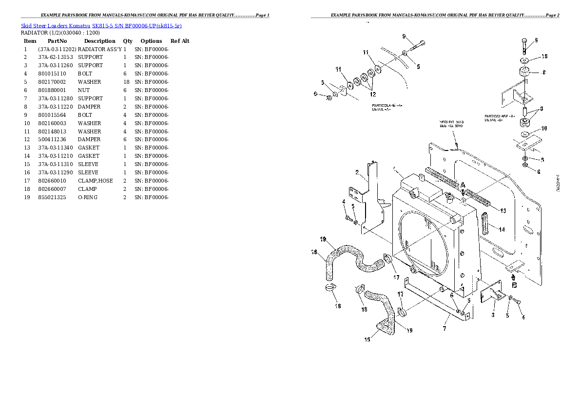 Protected: SK815-5 S/N BF00006-UP Partsbook