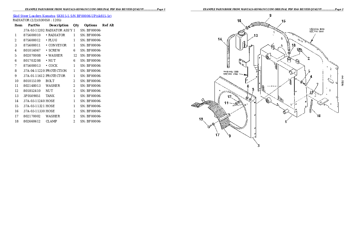 Protected: SK815-5 S/N BF00006-UP Partsbook
