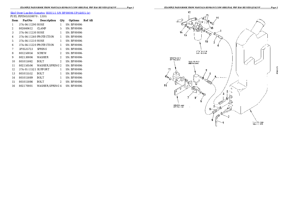 Protected: SK815-5 S/N BF00006-UP Partsbook