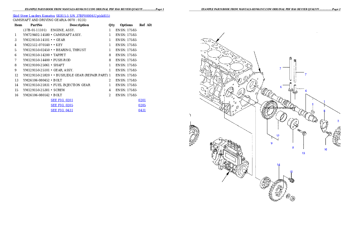 Protected: SK815-5 S/N 37BF00006-Up Partsbook