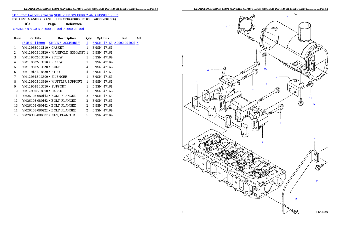 Protected: SK815-5E0 S/N F80002 AND UP Partsbook