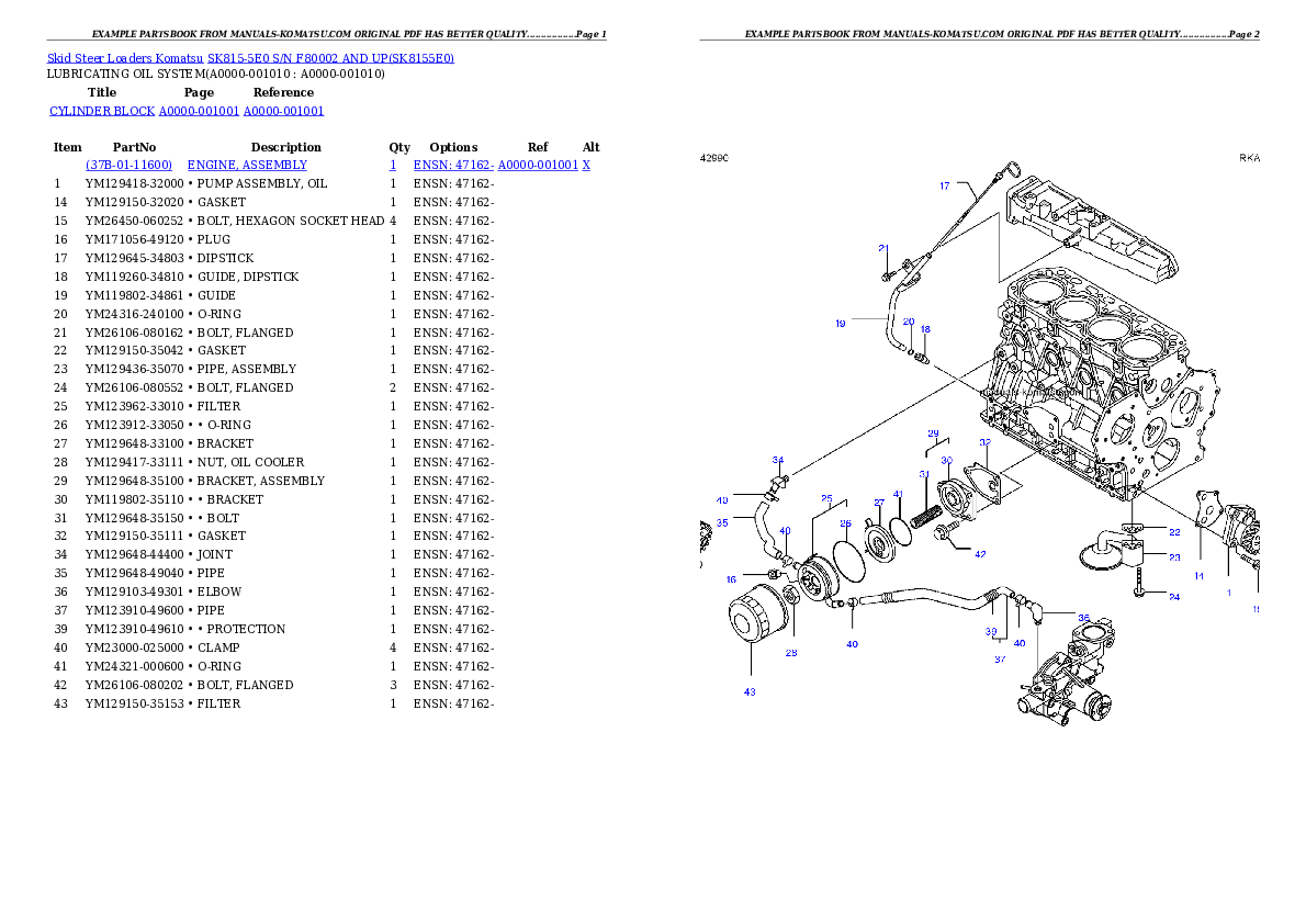 Protected: SK815-5E0 S/N F80002 AND UP Partsbook