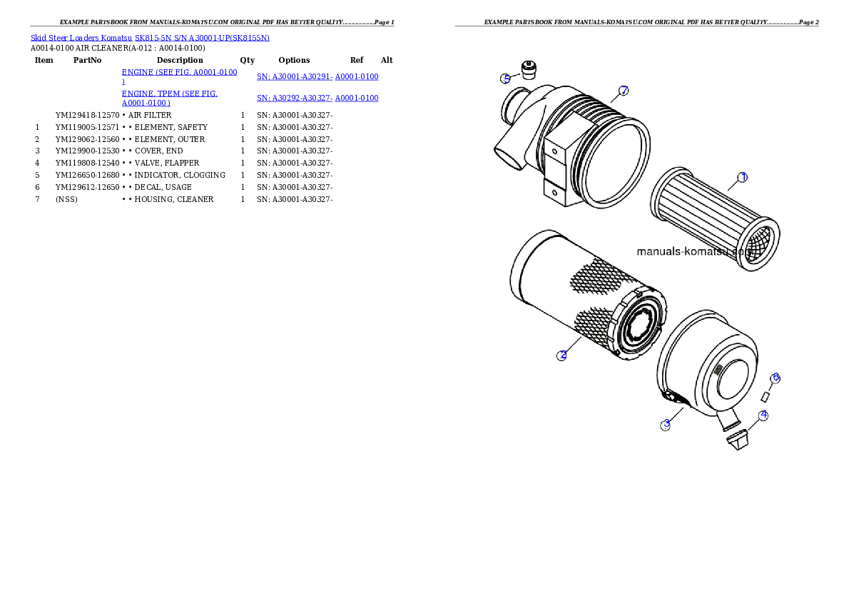 Protected: SK815-5N S/N A30001-UP Partsbook