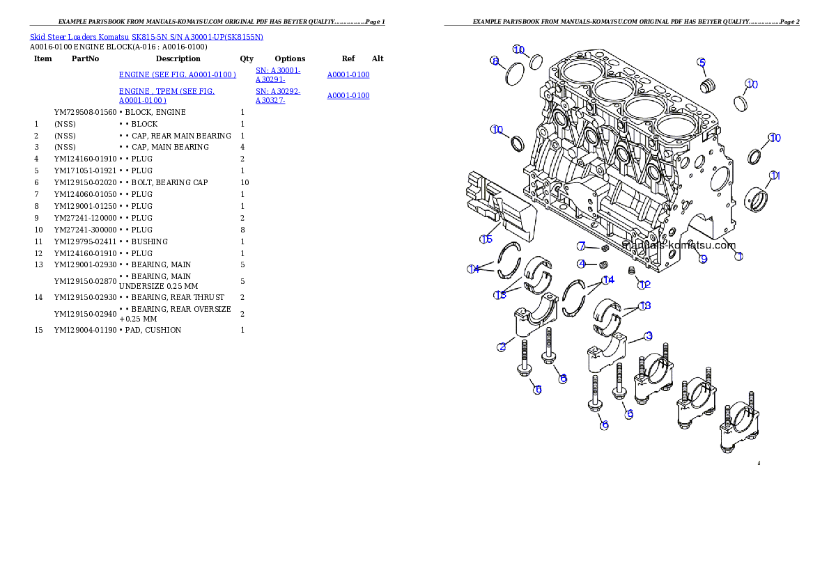 Protected: SK815-5N S/N A30001-UP Partsbook