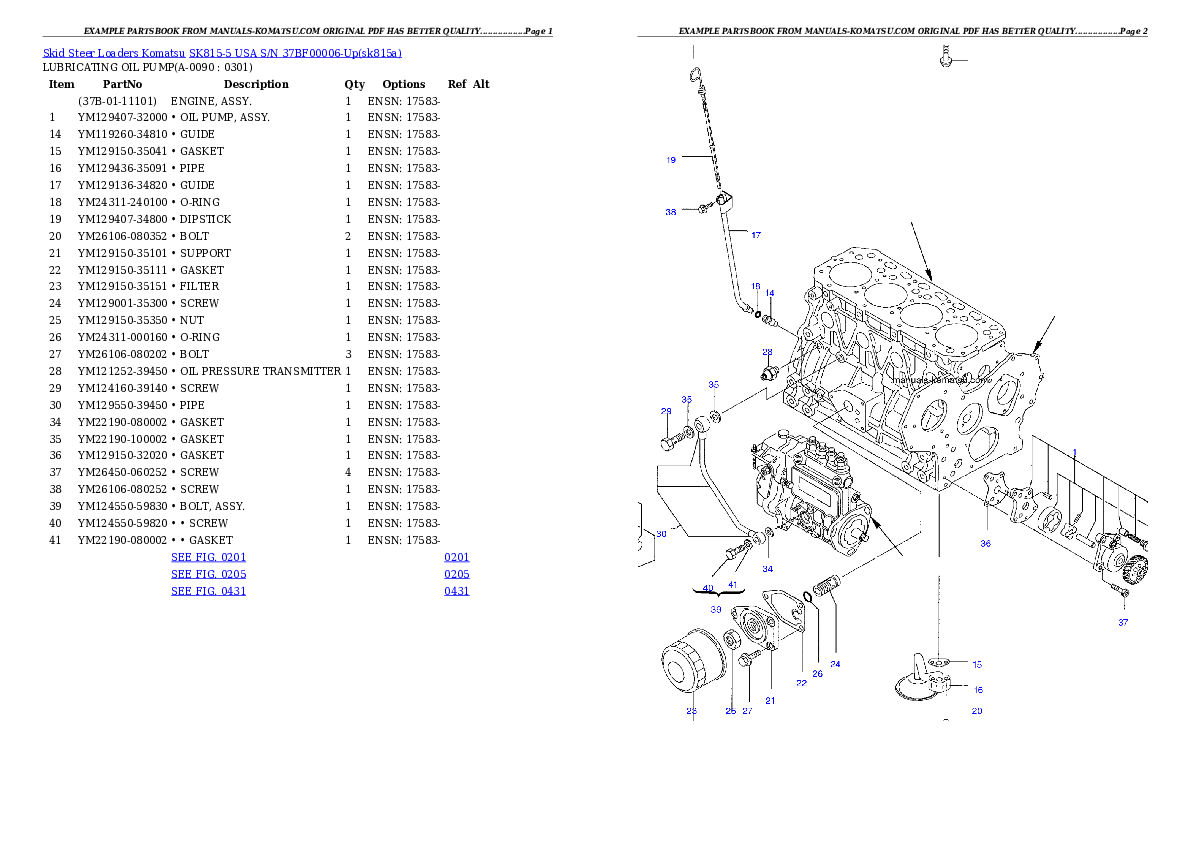 Protected: SK815-5 USA S/N 37BF00006-Up Partsbook