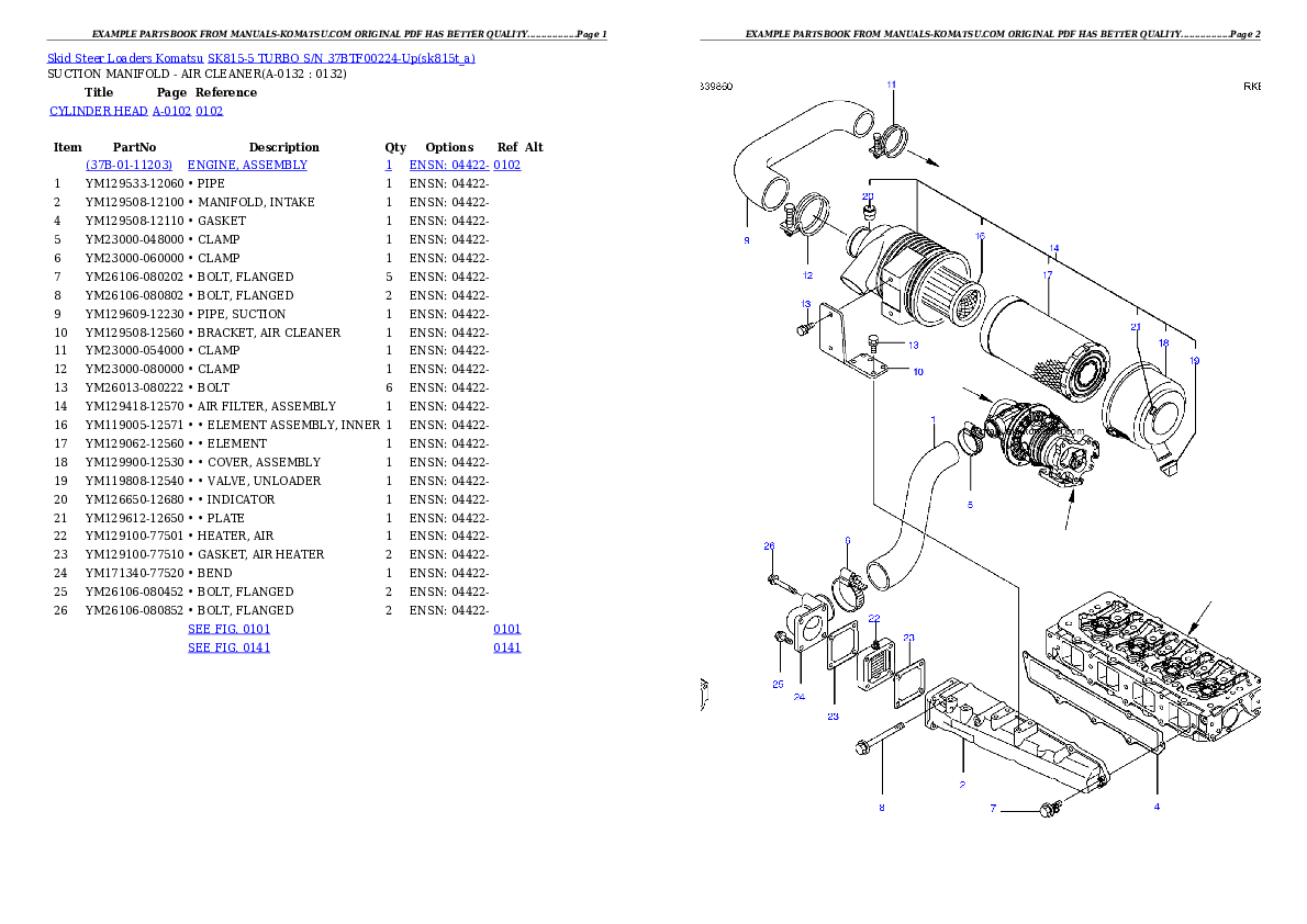 Protected: SK815-5 TURBO S/N 37BTF00224-Up Partsbook