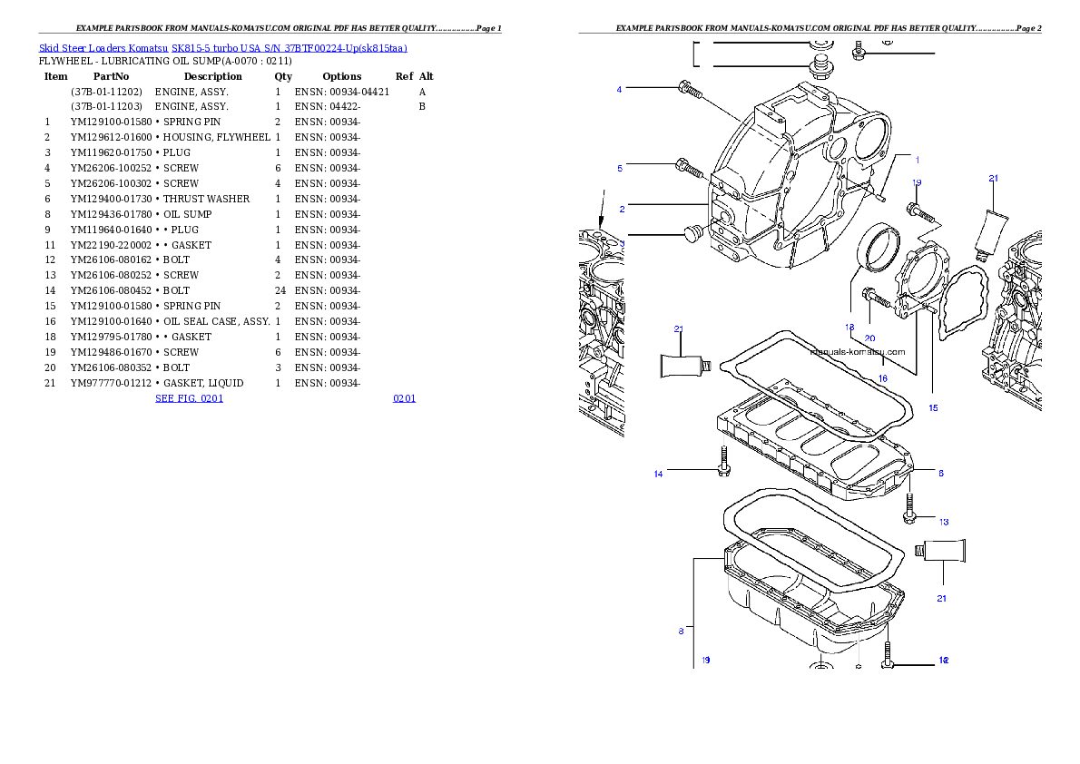 Protected: SK815-5 turbo USA S/N 37BTF00224-Up Partsbook