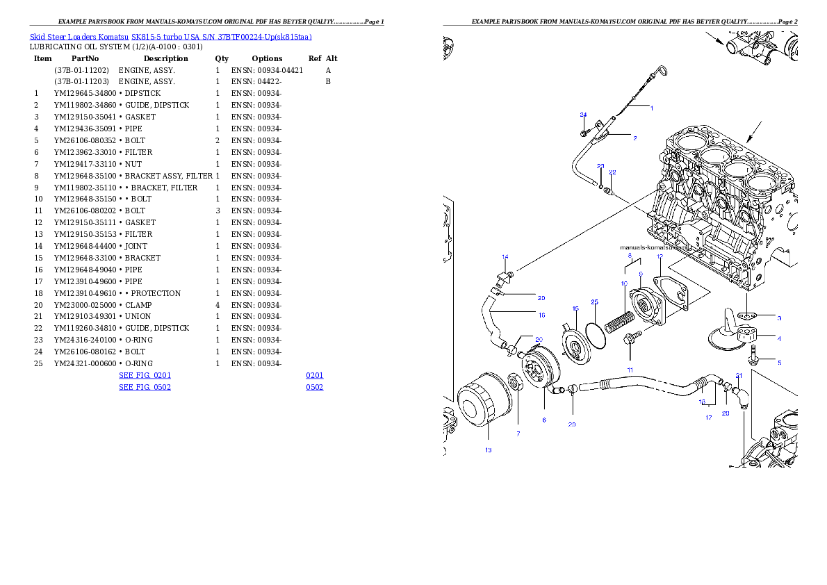 Protected: SK815-5 turbo USA S/N 37BTF00224-Up Partsbook